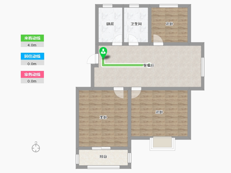 河南省-安阳市-凤宝紫园-80.00-户型库-动静线