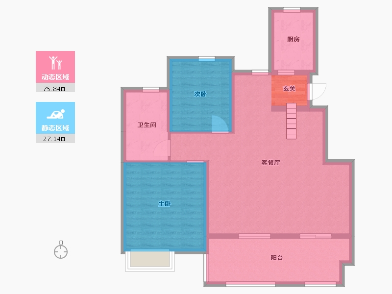 安徽省-合肥市-华地・黄麓公馆-93.00-户型库-动静分区