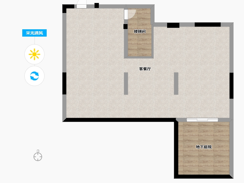 江苏省-无锡市-嘉福花园洋房-77.00-户型库-采光通风