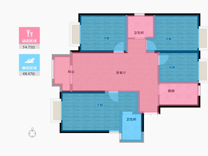 河南省-郑州市-中州府-110.01-户型库-动静分区