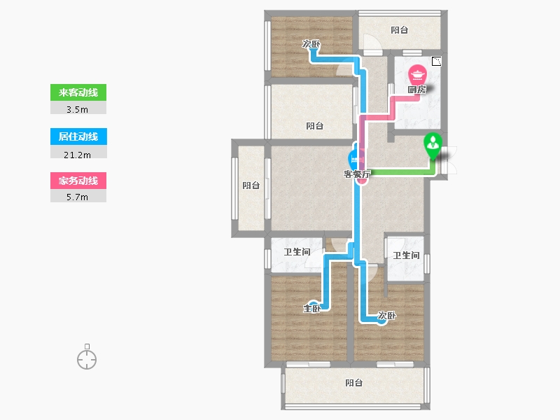 河北省-邢台市-七拾九号院-98.00-户型库-动静线