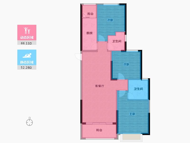 河南省-驻马店市-恒大名都-106.99-户型库-动静分区