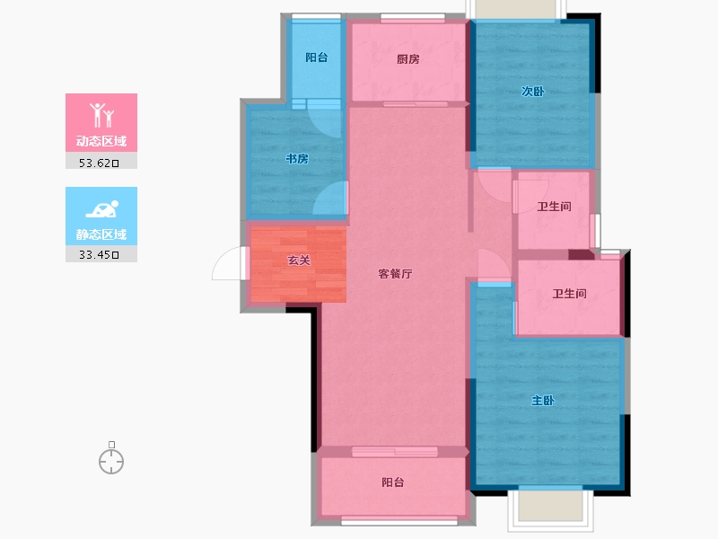 四川省-成都市-新城瑞升悦隽西江-77.26-户型库-动静分区