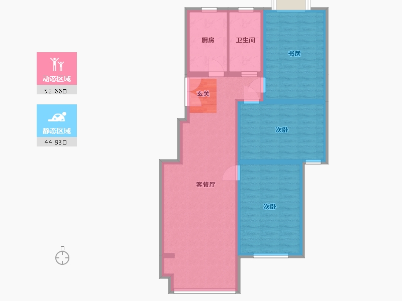 江苏省-盐城市-华夏绿城-87.30-户型库-动静分区