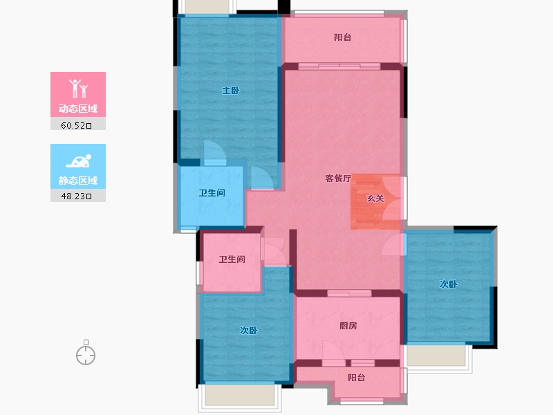 四川省-成都市-中建人居山水颐墅-97.02-户型库-动静分区