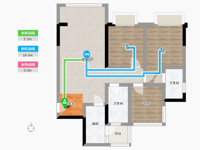 四川省-成都市-空港云尚-74.37-户型库-动静线