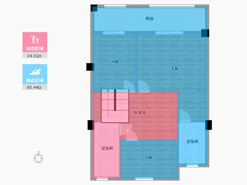 广西壮族自治区-南宁市-广源华府-81.06-户型库-动静分区