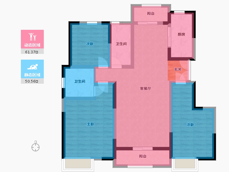 河南省-新乡市-中南府-99.09-户型库-动静分区