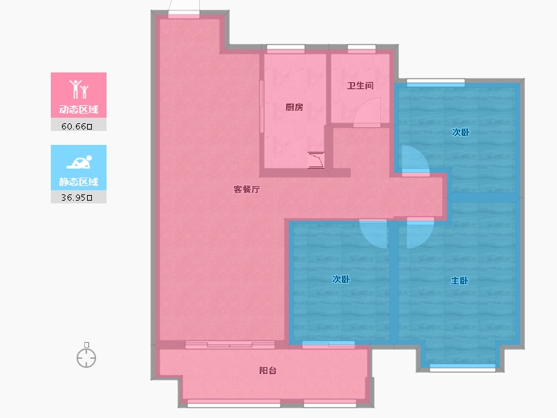 江苏省-徐州市-吾悦广场-87.00-户型库-动静分区