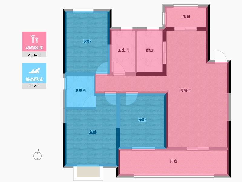 湖北省-孝感市-海纳・中央公园-97.82-户型库-动静分区