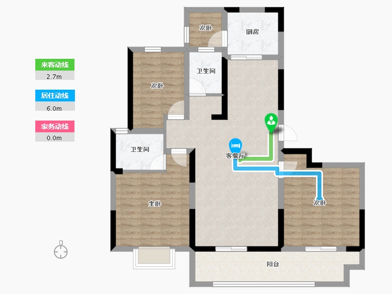 河南省-郑州市-碧水名苑-98.13-户型库-动静线