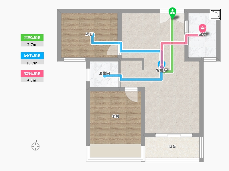 河南省-洛阳市-建业・贰号城邦-62.00-户型库-动静线