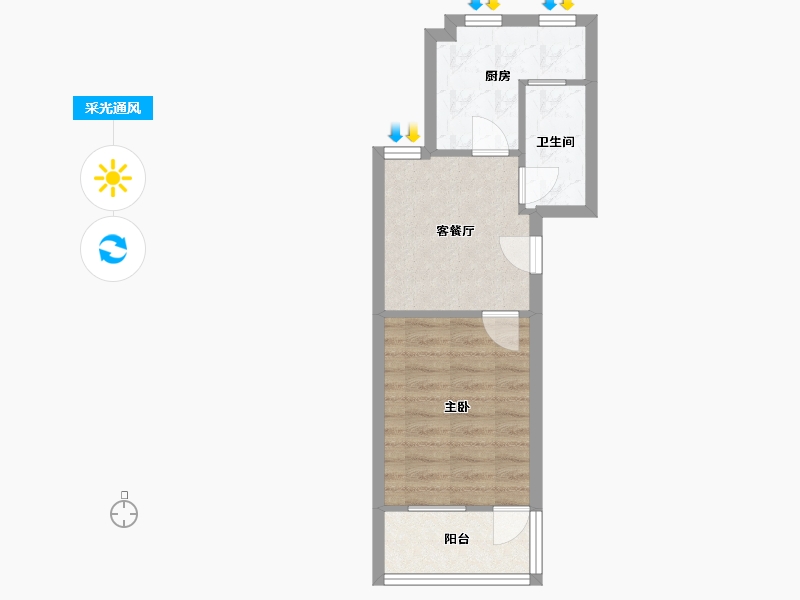 江苏省-苏州市-胥江新村-37.24-户型库-采光通风