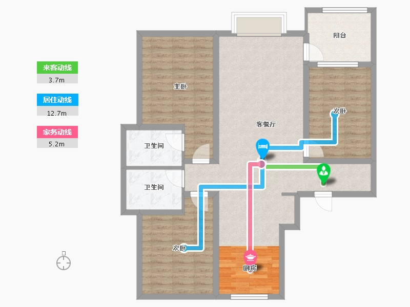 河南省-新乡市-蓝堡湾-99.83-户型库-动静线