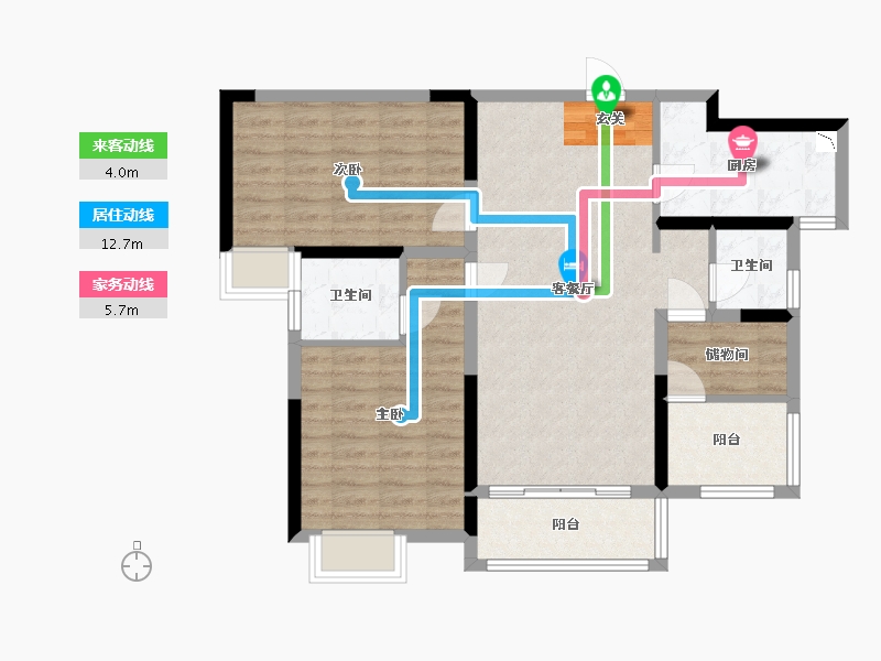 湖南省-长沙市-中建悦和城-86.41-户型库-动静线