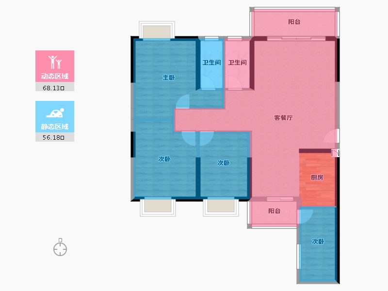 广东省-湛江市-仁海-112.26-户型库-动静分区