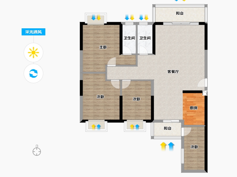 广东省-湛江市-仁海-112.26-户型库-采光通风