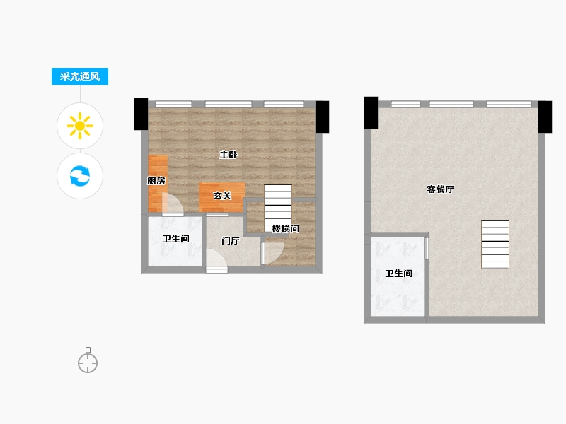 湖北省-武汉市-自贸环球公馆-79.09-户型库-采光通风