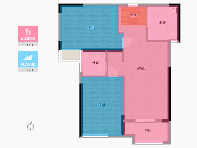 湖北省-武汉市-曦地港CITY ON-65.79-户型库-动静分区