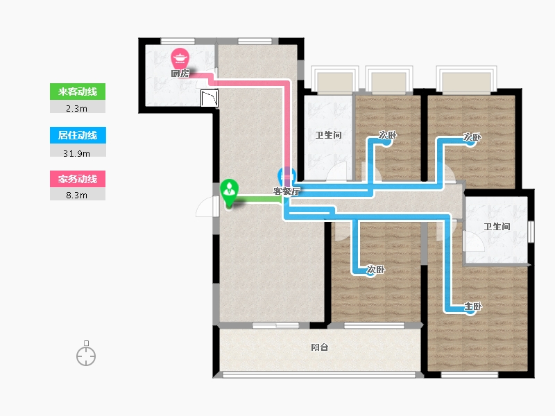 湖北省-武汉市-大华锦绣时代-123.20-户型库-动静线