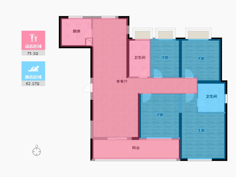 湖北省-武汉市-大华锦绣时代-123.20-户型库-动静分区