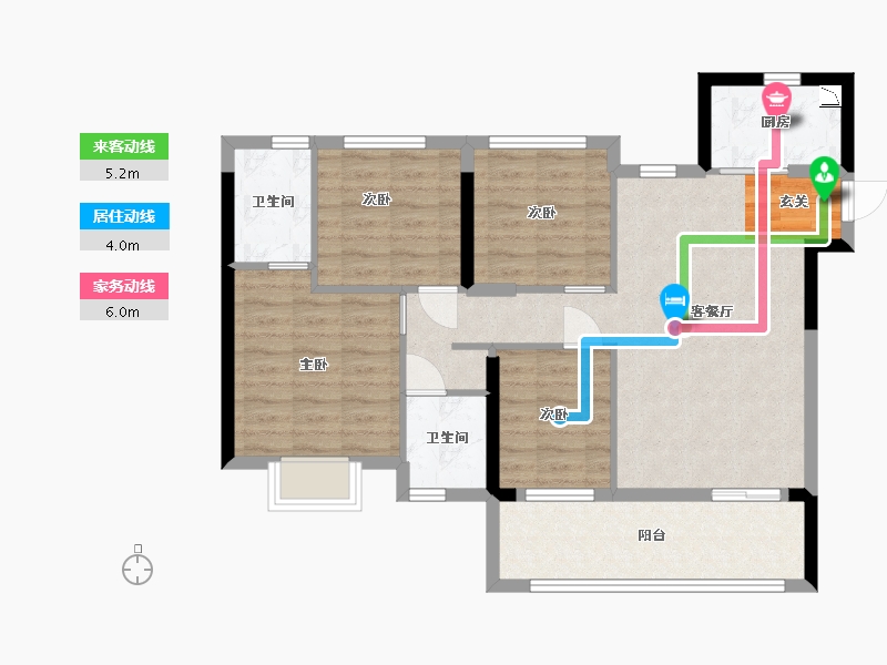 福建省-福州市-壹号学府-83.57-户型库-动静线