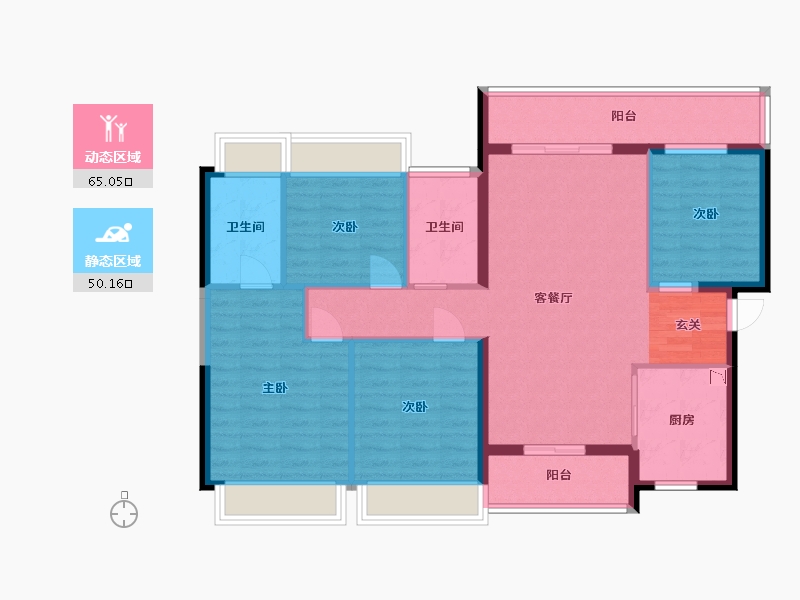 广东省-广州市-广州融创文旅城-103.82-户型库-动静分区