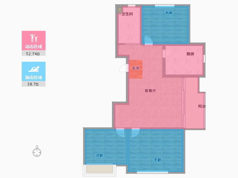 山东省-烟台市-中垠紫金观邸-82.00-户型库-动静分区