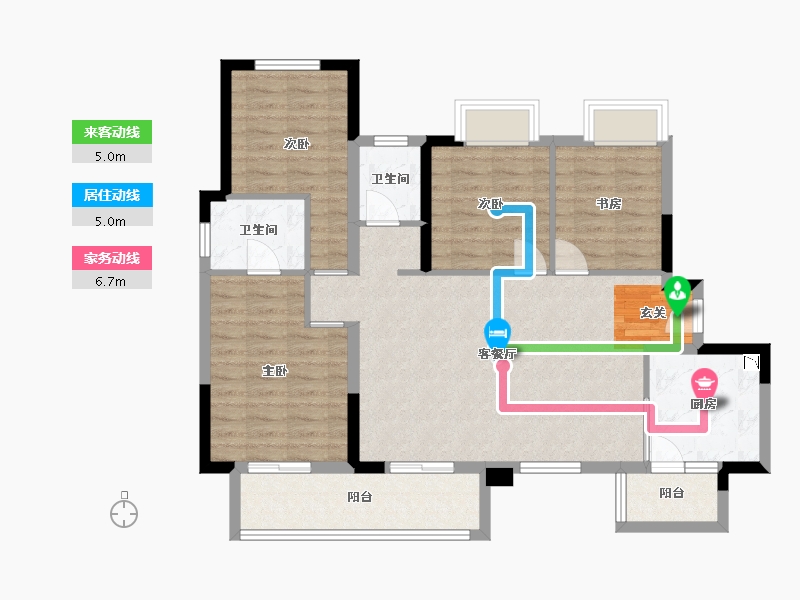 重庆-重庆市-大发熙悦��山境-97.56-户型库-动静线