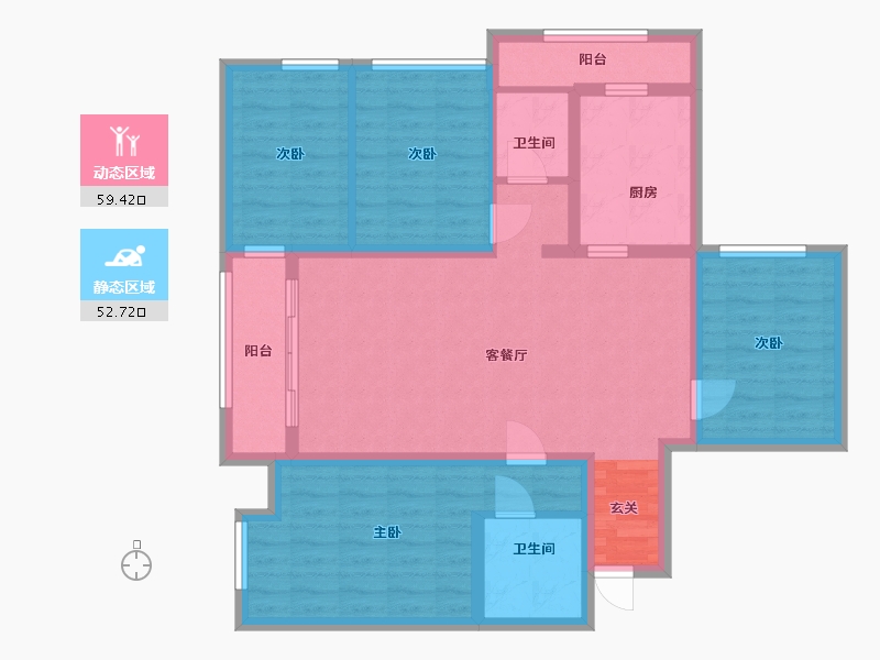 四川省-巴中市-壹品-99.25-户型库-动静分区