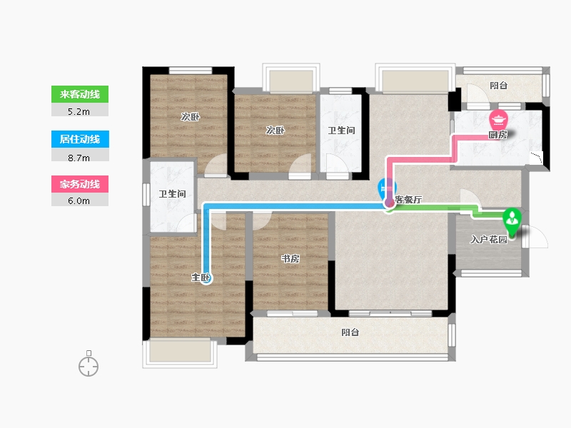 广东省-惠州市-实地常春藤-105.79-户型库-动静线