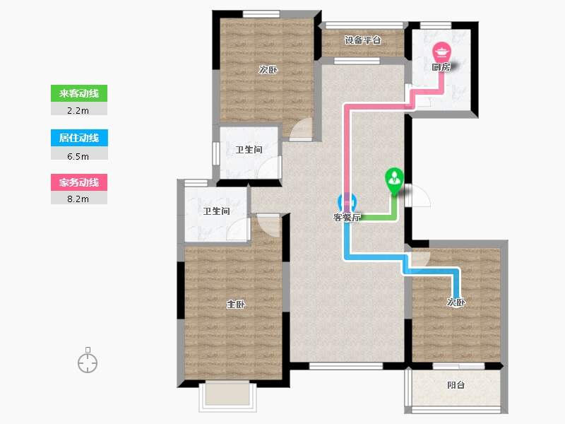 山西省-运城市-天府苑-102.02-户型库-动静线