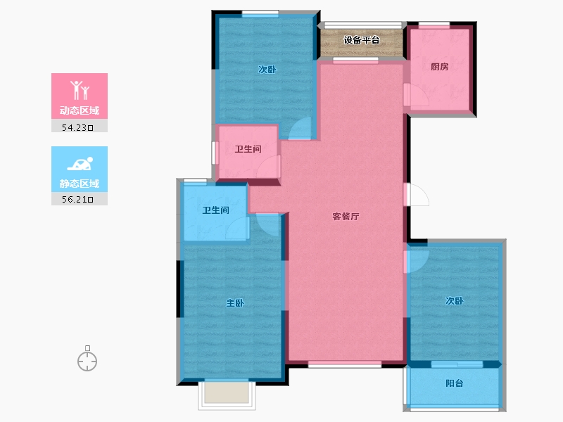 山西省-运城市-天府苑-102.02-户型库-动静分区