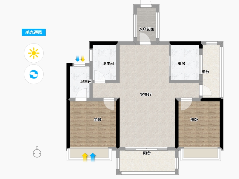 湖南省-永州市-徐福桃花源-98.00-户型库-采光通风