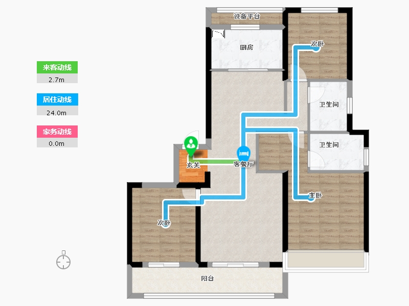 浙江省-温州市-鹿城中心-102.49-户型库-动静线