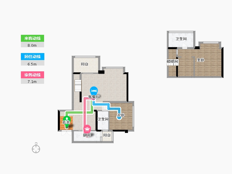 重庆-重庆市-华熙LIVE・023-130.15-户型库-动静线