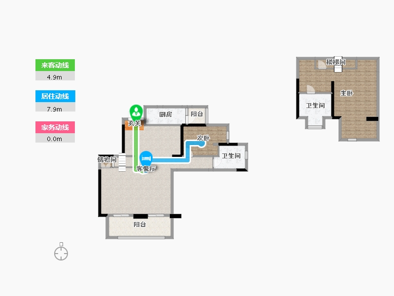 重庆-重庆市-华熙LIVE・023-138.39-户型库-动静线