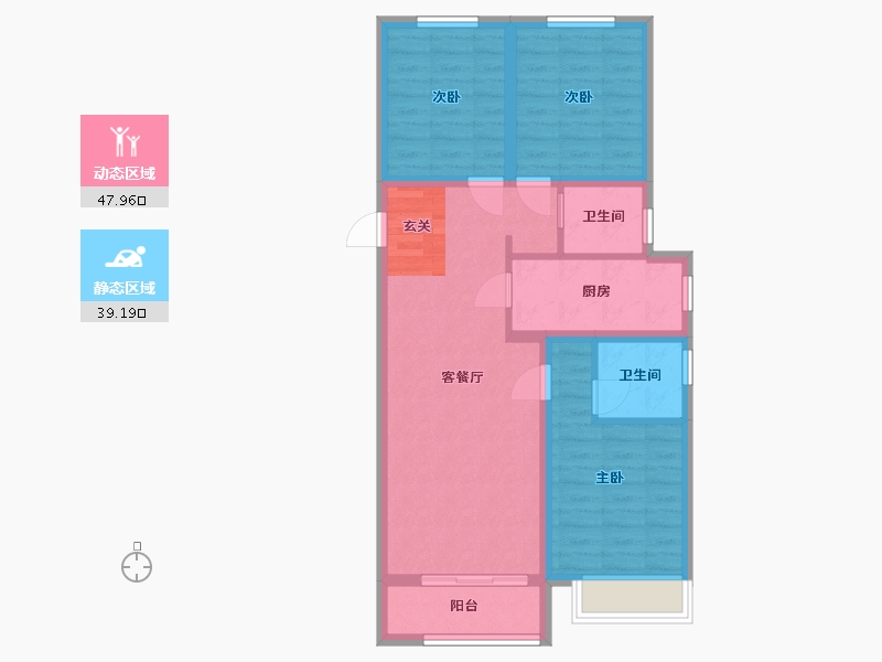 河北省-廊坊市-绿宸・凤栖华府-77.38-户型库-动静分区