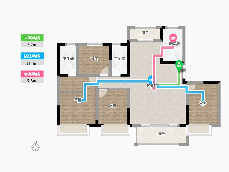 河南省-濮阳市-世和府-106.75-户型库-动静线