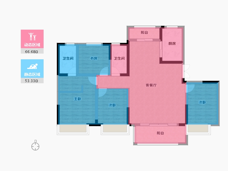 河南省-濮阳市-世和府-106.75-户型库-动静分区