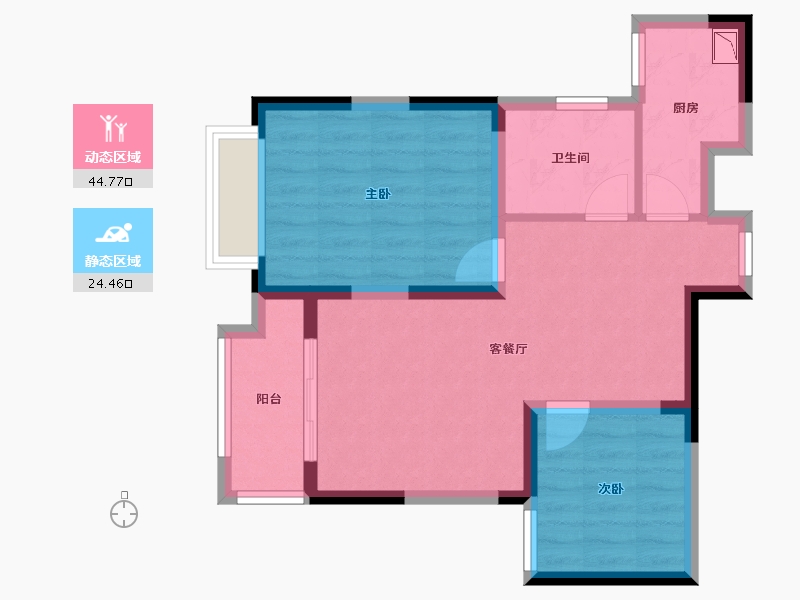 江西省-南昌市-七里嘉和-61.00-户型库-动静分区