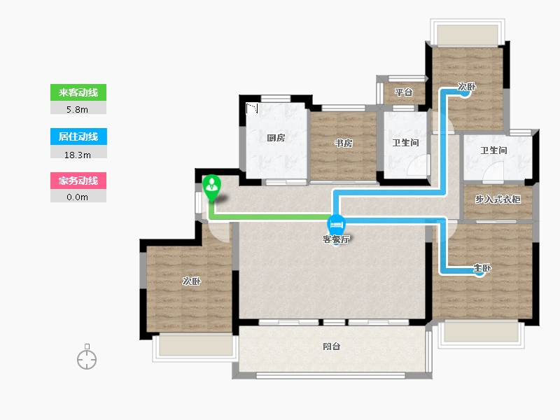 江苏省-无锡市-和玺-113.59-户型库-动静线