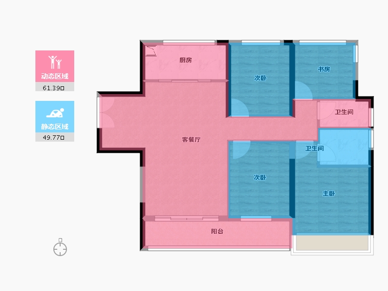 浙江省-温州市-国鸿柏悦府-100.00-户型库-动静分区