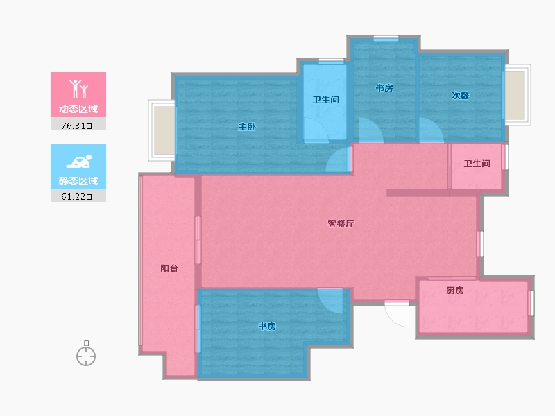 安徽省-滁州市-城南首府-126.00-户型库-动静分区