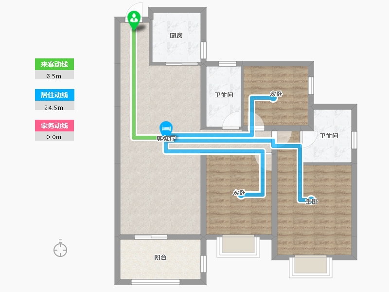 山东省-潍坊市-恒大名都-94.79-户型库-动静线