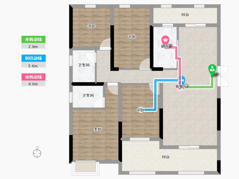 湖南省-永州市-云溪府-114.41-户型库-动静线