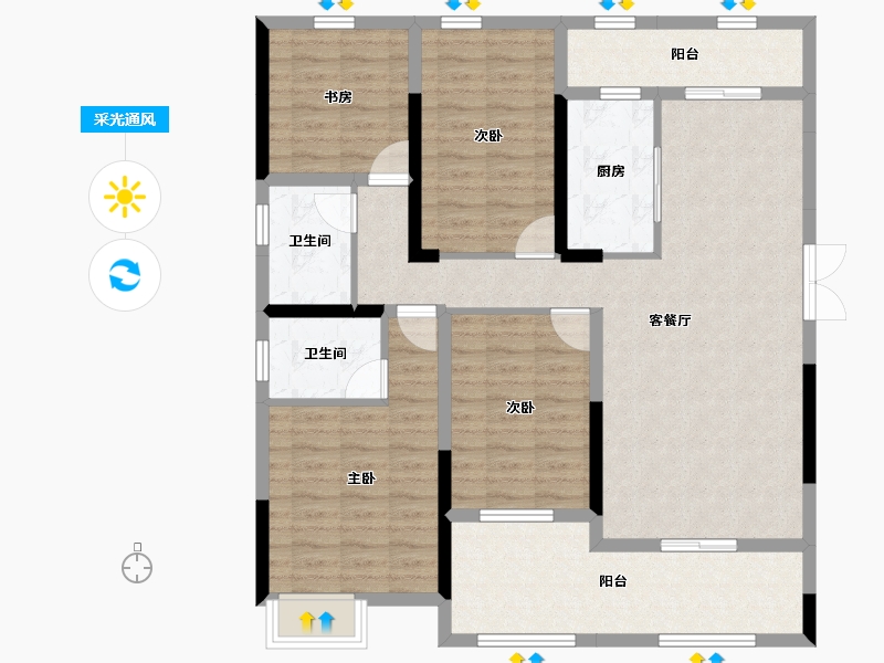 湖南省-永州市-云溪府-114.41-户型库-采光通风