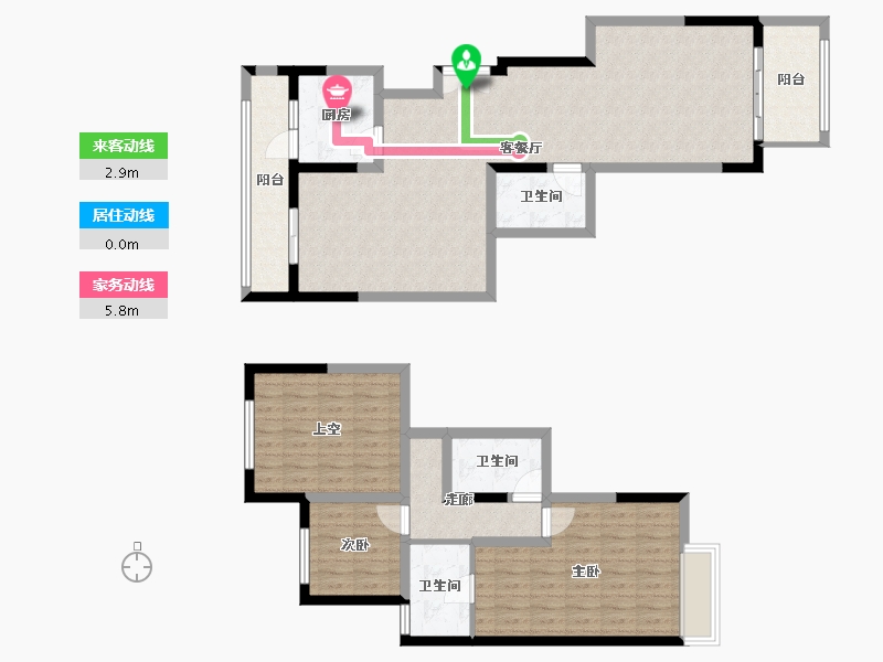 河南省-郑州市-翰林荣府-119.55-户型库-动静线