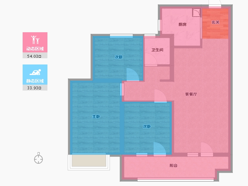 山东省-青岛市-越秀星汇城-77.80-户型库-动静分区