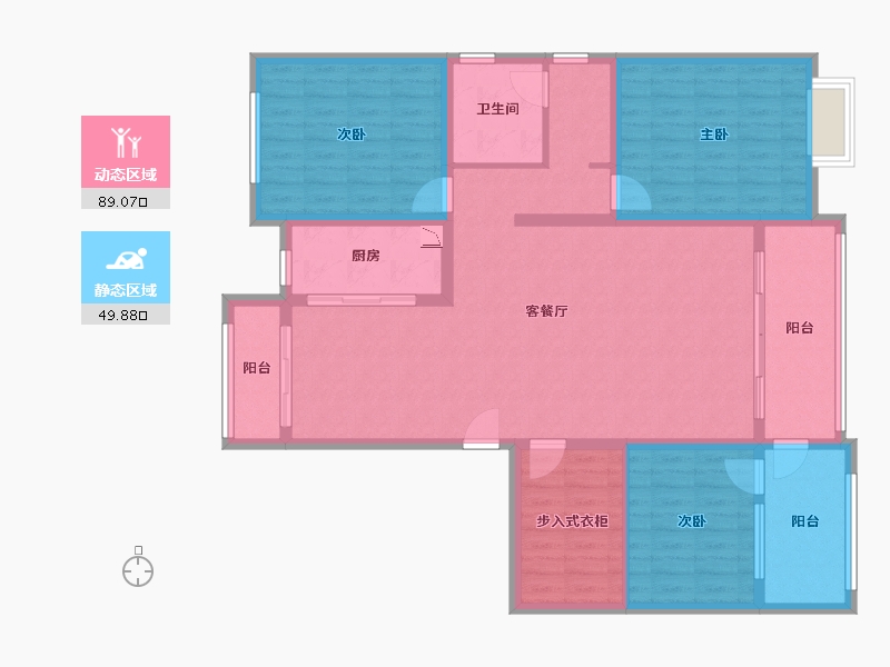 甘肃省-庆阳市-南苑小区-124.95-户型库-动静分区